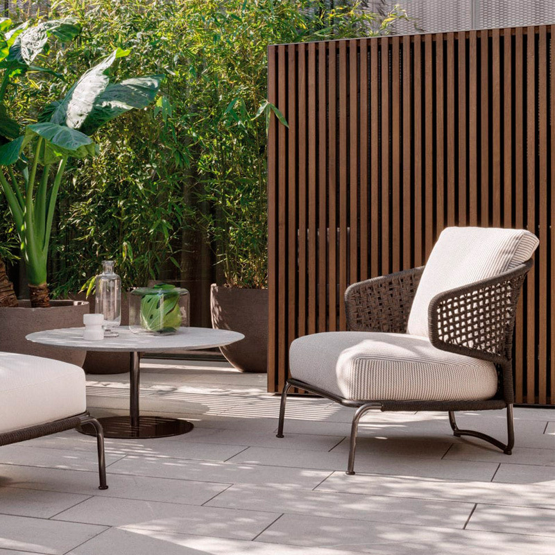 Outdoor Three Seat Garden Rattan Sofa